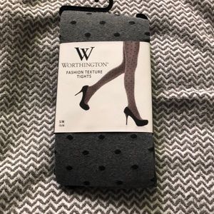 Polkadot grey tights